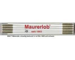 MAURERLOB Duimstok Hout Wit 200 Cm