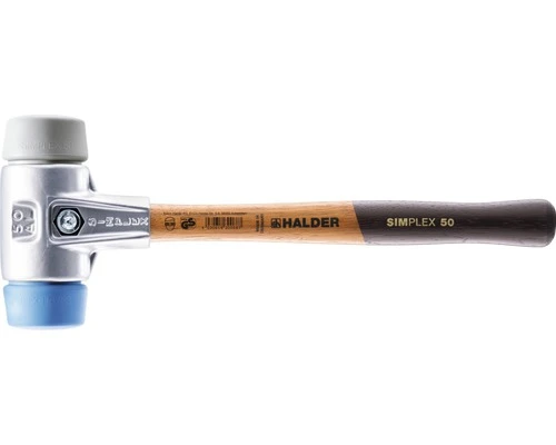 HALDER Kunststof Hamer Simplex Ø 40 Mm TPE Soft-TPE Mid (aluminium Behuizing)