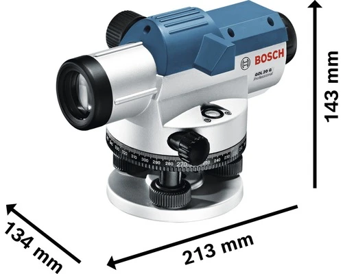 BOSCH Professional Optisch Nivelleertoestel GOL 20 G (incl. Statief + Meetlat) - Afbeelding 5