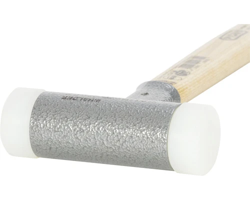 HALDER Kunststof Hamer Supercraft Ø 50 Mm 2x Nylon (stalen Behuizing/houten Steel) - Afbeelding 2
